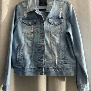 Distressed Blue Denim Jacket